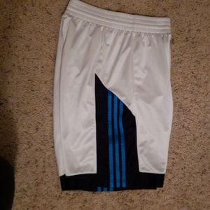 White Adidas Basketball Shorts